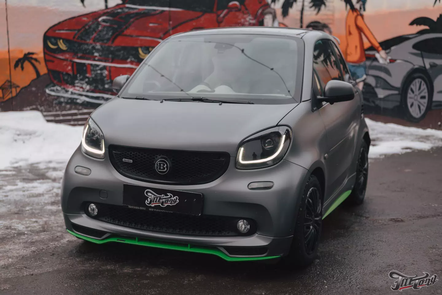 Новая выхлопная система для Smart Brabus